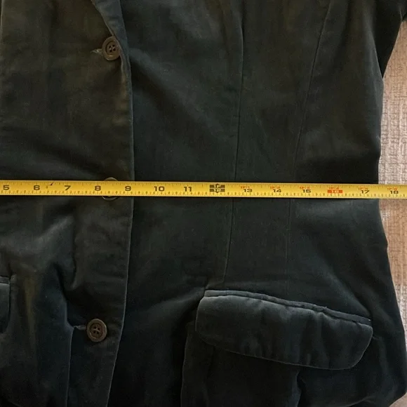 Jigsaw Velvet Midi Jacket Blue/Green Size 12 NWT - Picture 9 of 11